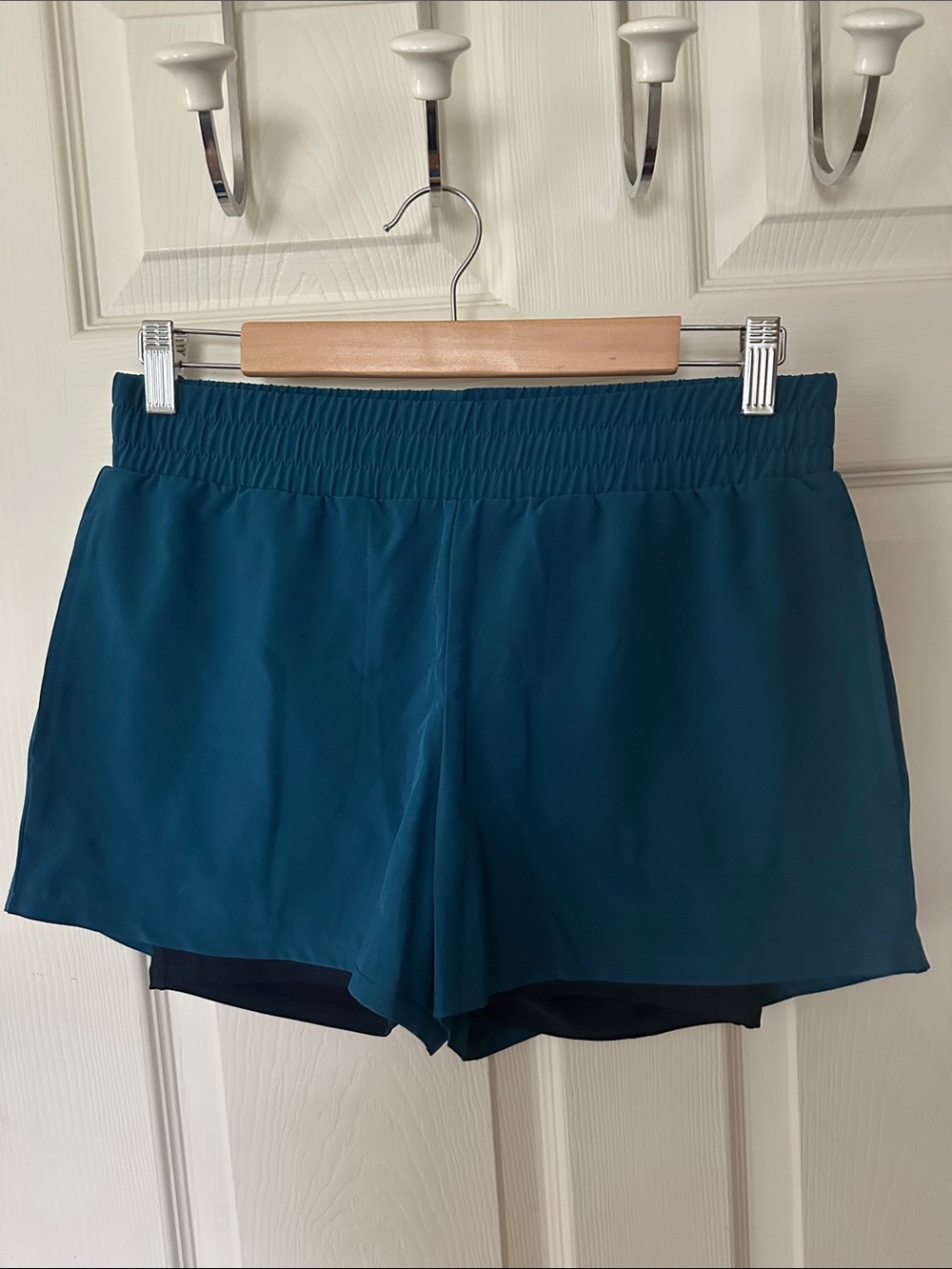 Jockey - Teal Layered Running Shorts
